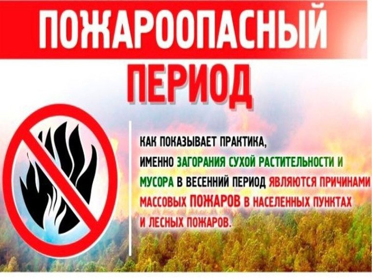 Внимание! Пожароопасный период! .